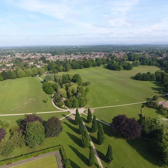 Aerial view of the park
